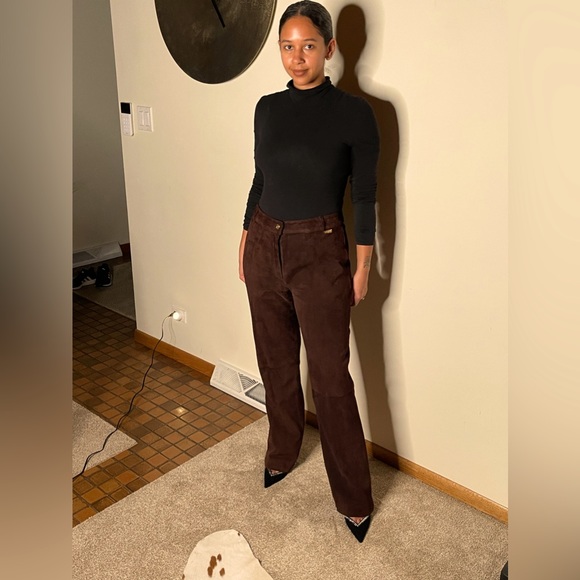 Genuine, suede, slacks - Picture 1 of 10